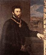 TIZIANO Vecellio Portrait of Count Antonio Porcia t Spain oil painting artist